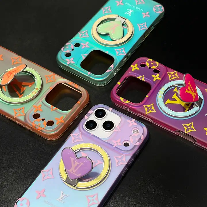 Louis Vuitton Colorful Heart Magnetic Holder For iPhone 17-12s mysite