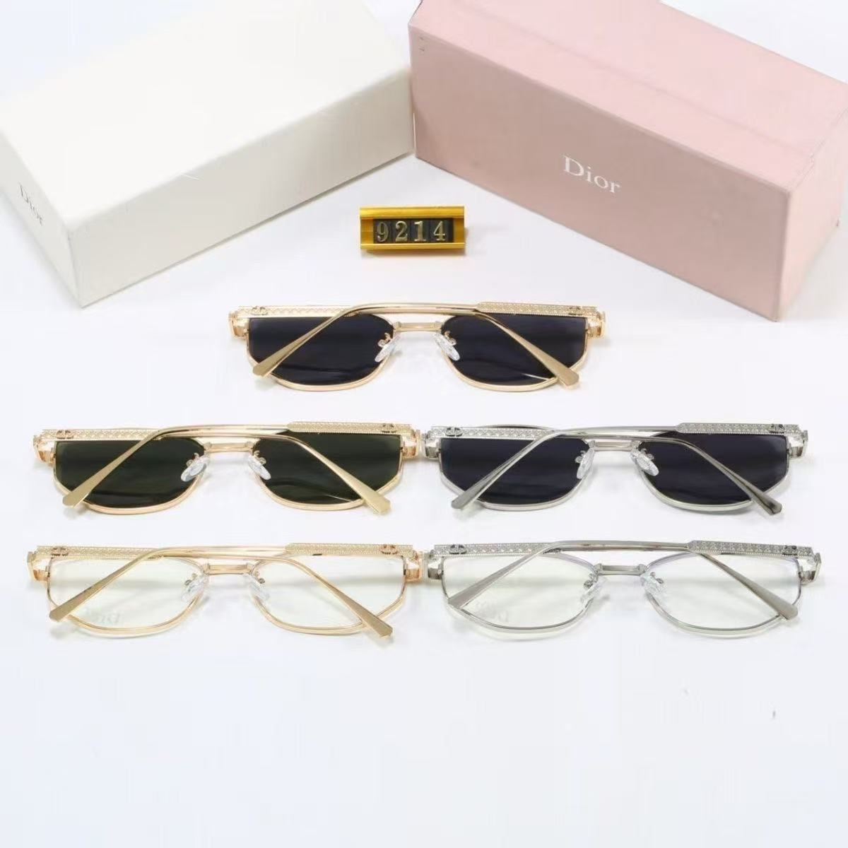 Leopard Print Square Frame RetroGlasses & Sunglasses8214 My Store