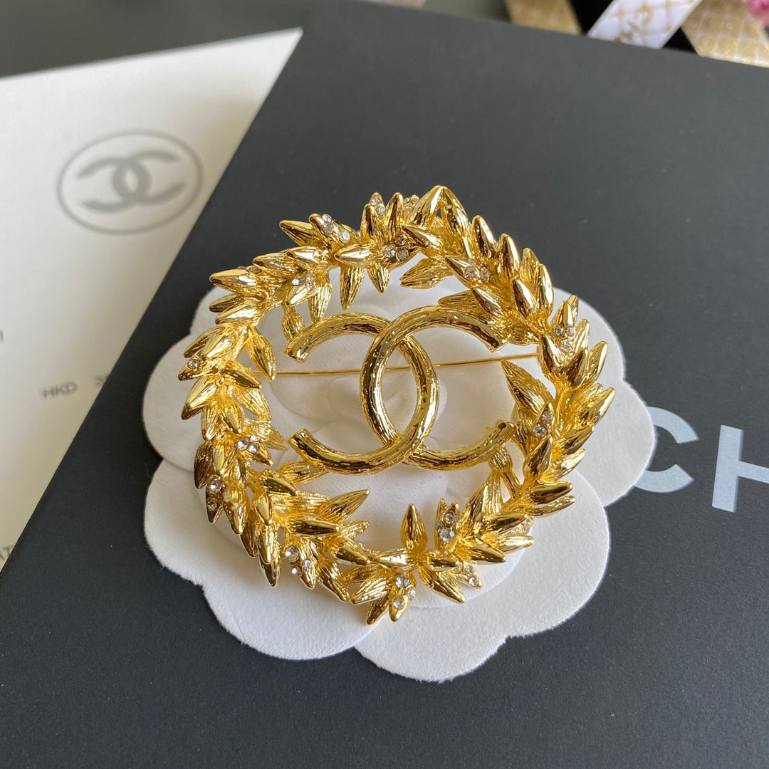 Golden Rice Ear Brooch mysite