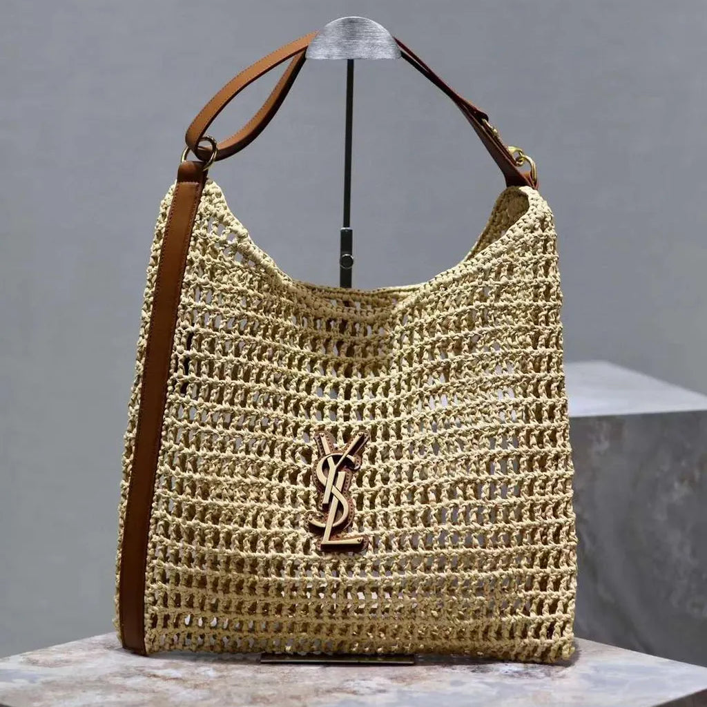 SAINT LAURENT YSL Raffia tote Bag mysite