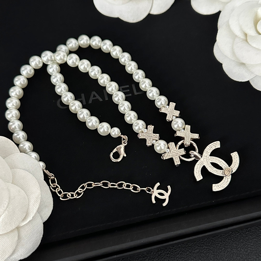 Elegant Diamond Pearl Necklace mysite