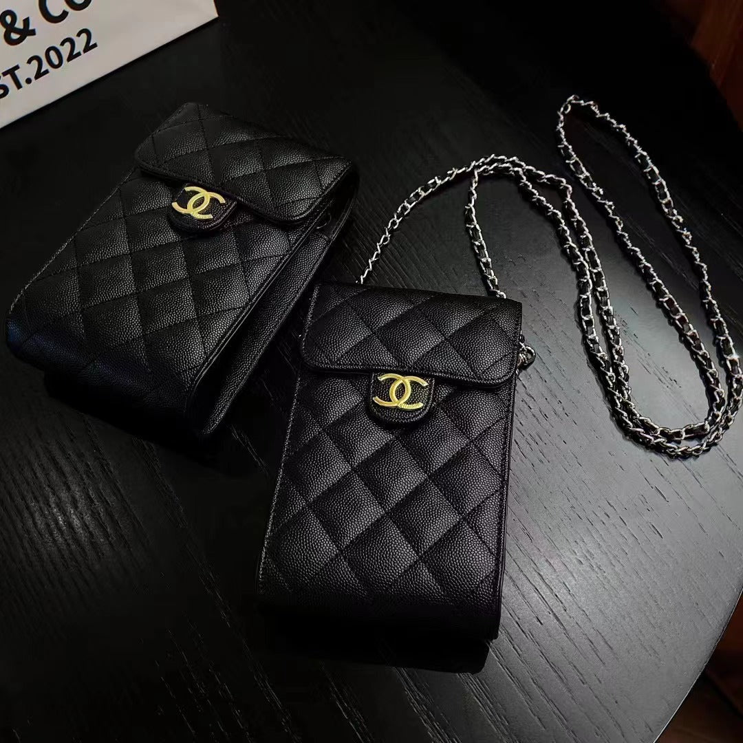 Black Leather Phone Bag mysite