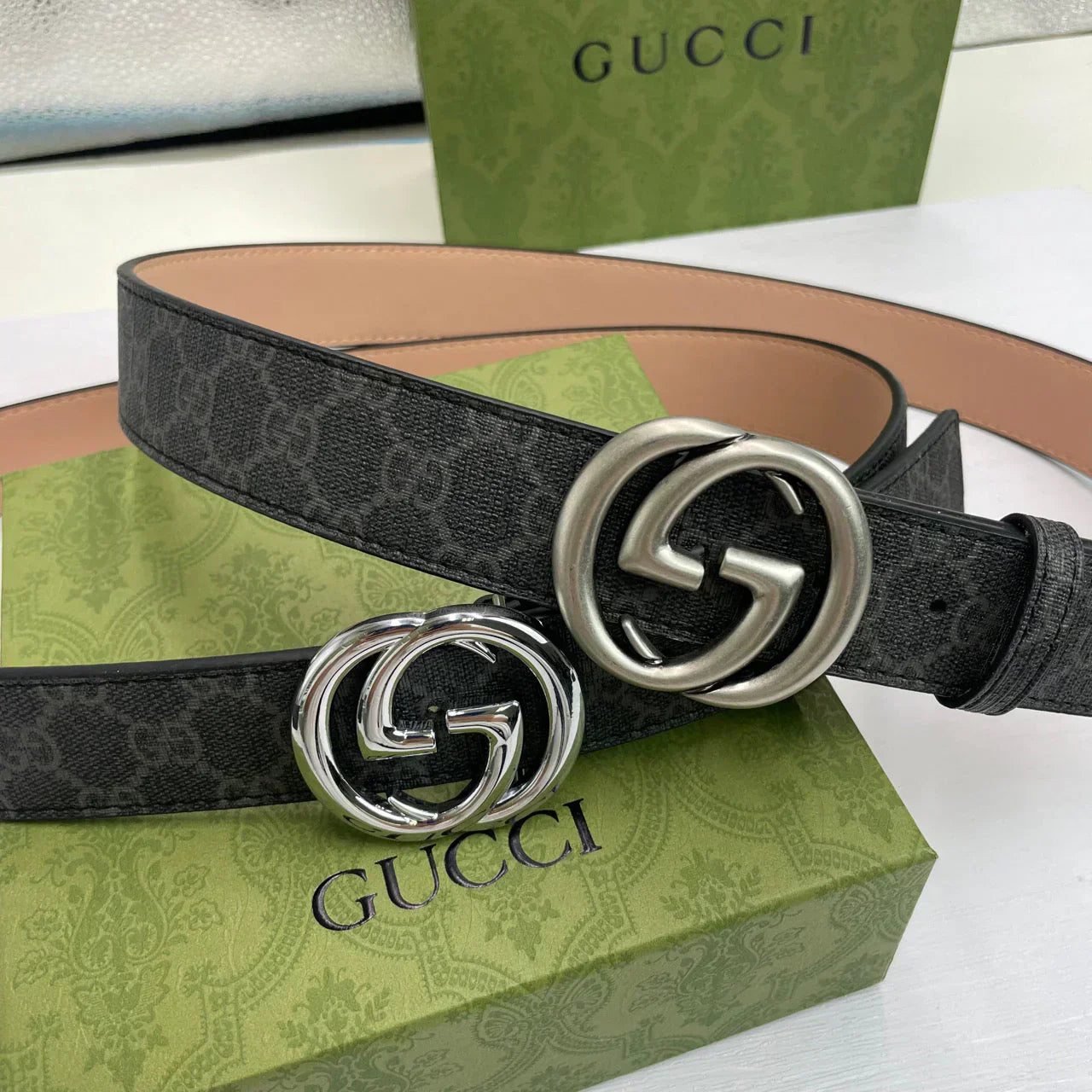 5 Colors Classic pattern printed belt mysite