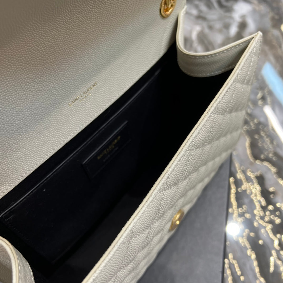Ysl Envelope Bag Medium White 487206 mysite