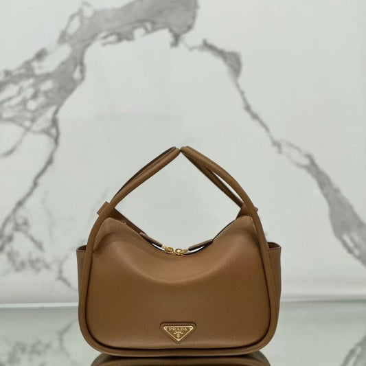 Prada Darling Handbag Caramel Soft Grain Leather mysite