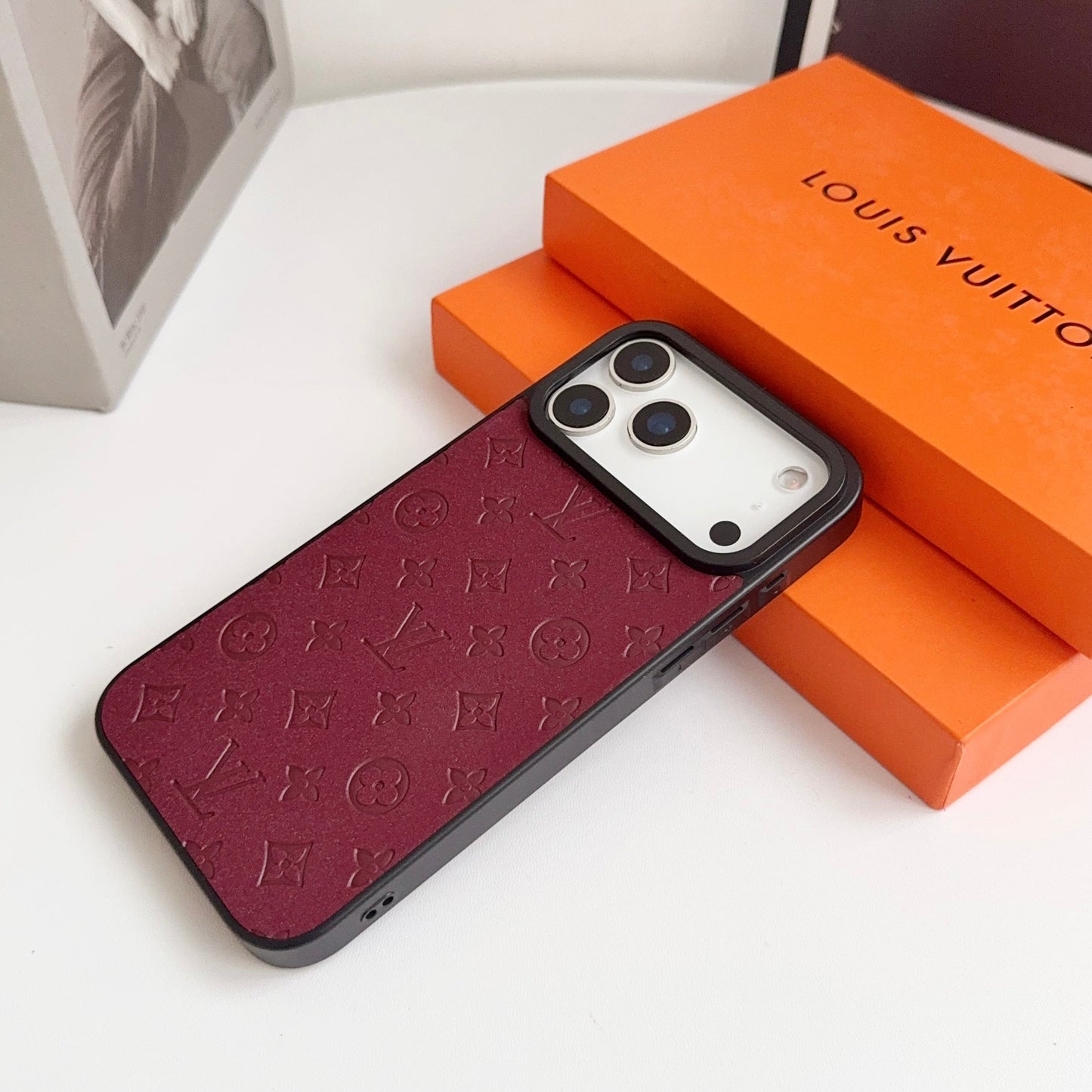 Lux LV Leather Phone Case For iPhone 17 / 16 / 15 / 14s mysite