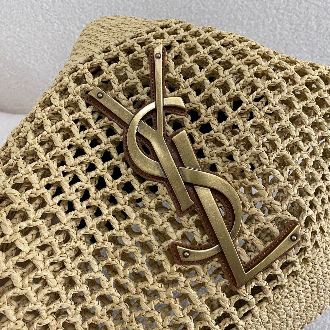 SAINT LAURENT YSL Raffia Icare Tote Bag mysite