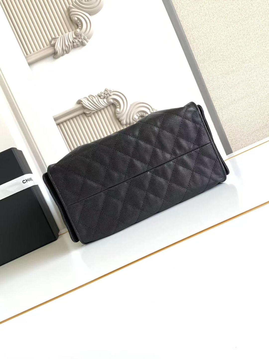 CC 25 Small Handbag Grained Calfskin & Gold-Tone Metal Bag-1 mysite