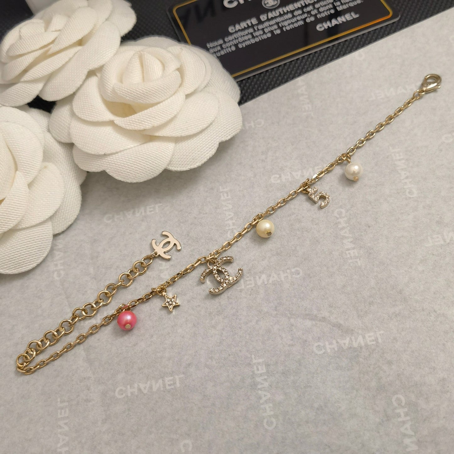 Fashion Pearl Rhinestone Pendants Bracelet mysite