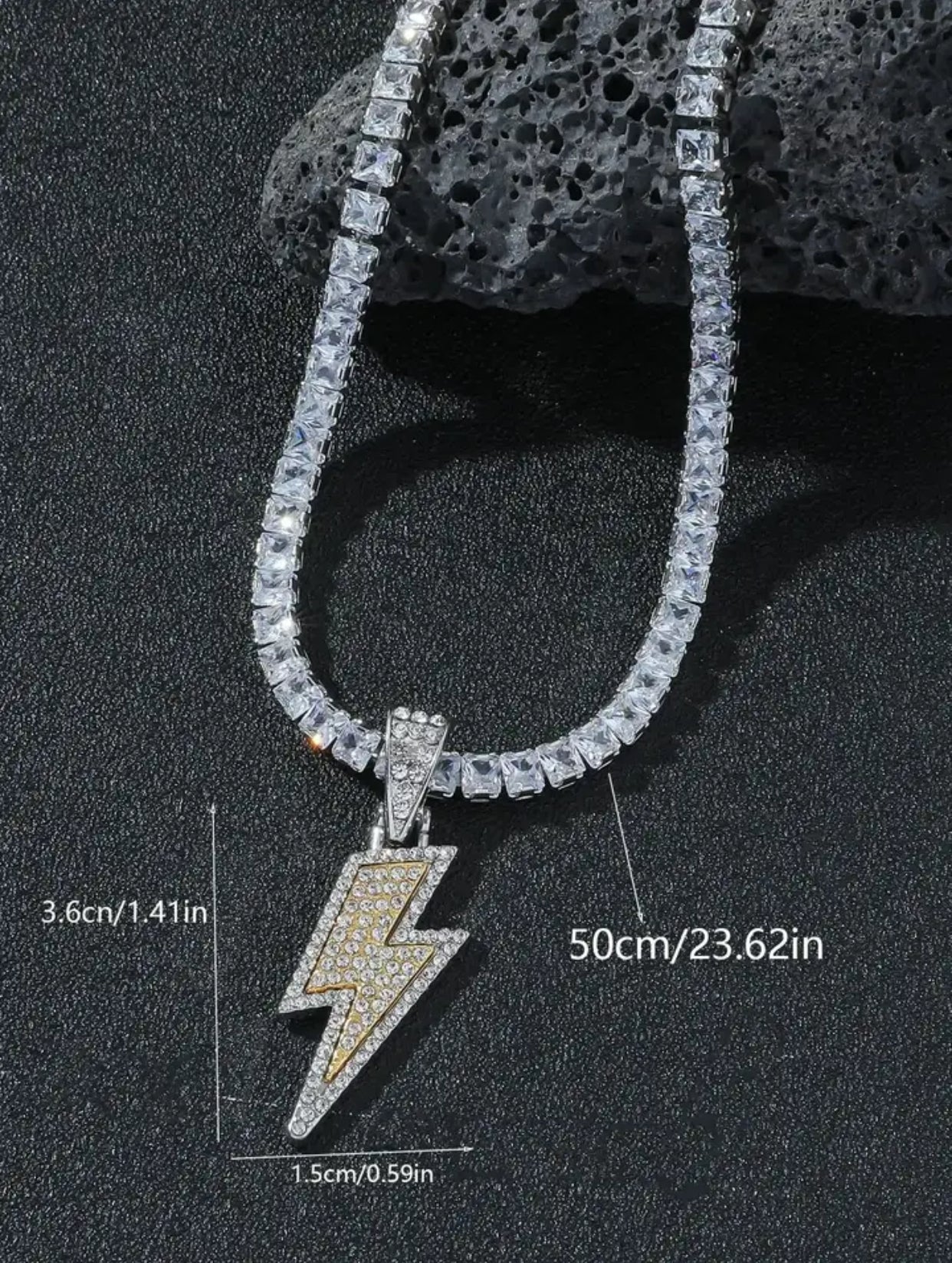 Crystal Charm lightning Necklace mysite