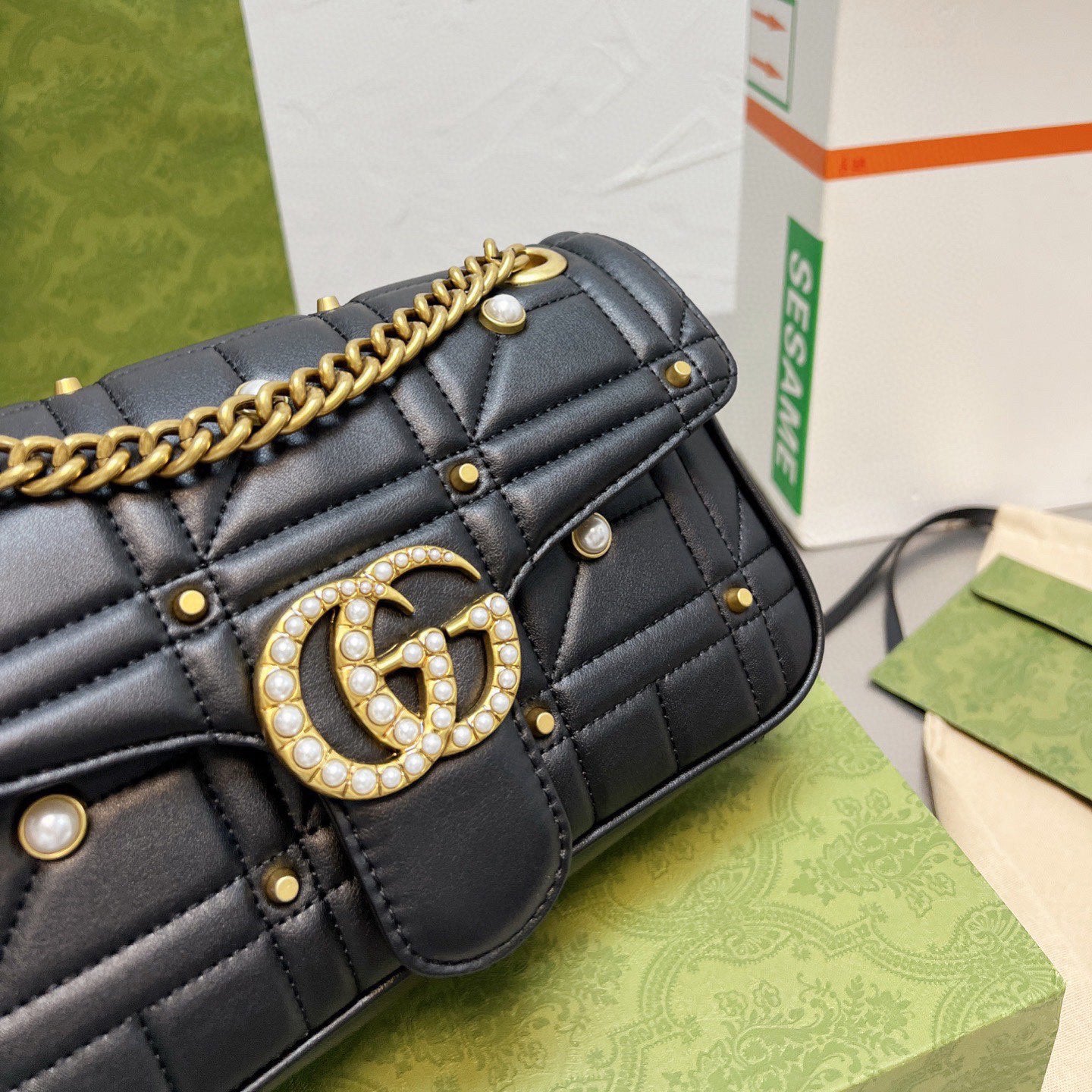 Classic Marmont Pearl Handle Bag mysite