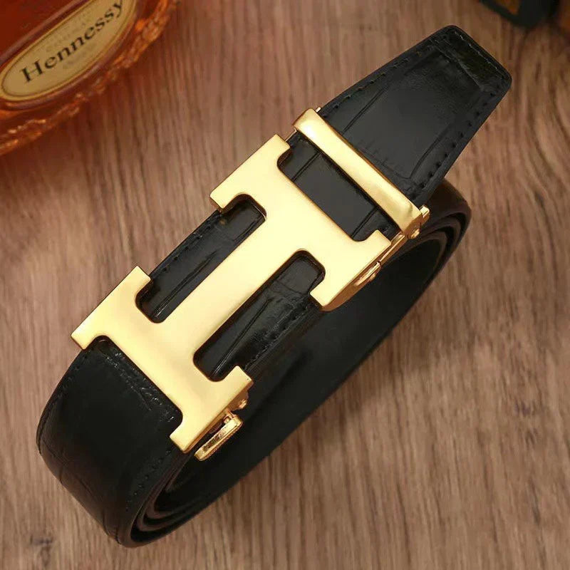 3 Colors Classic Buckle Leather Belt mysite