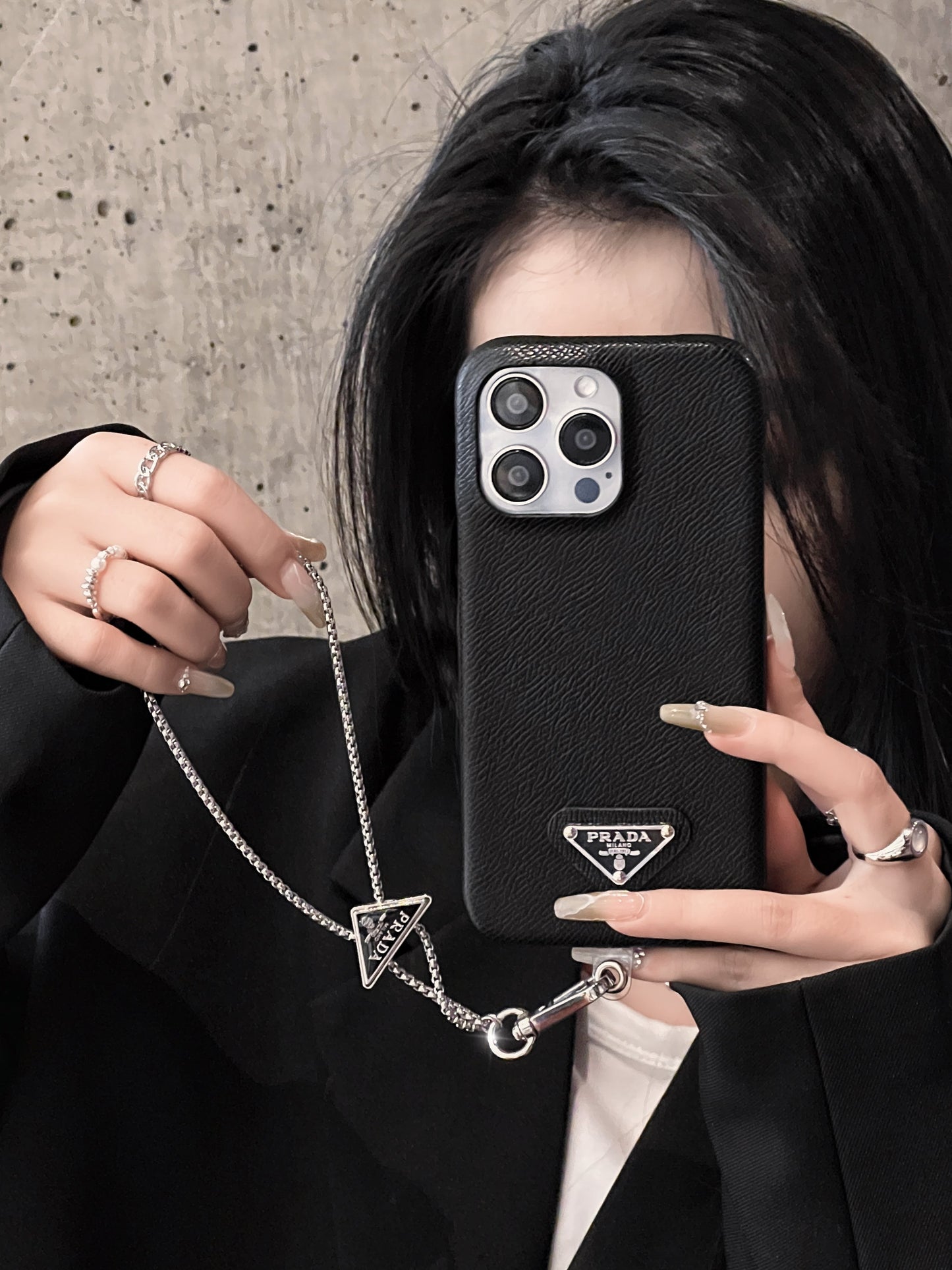 Pra Leather Crossbody iPhone Case mysite