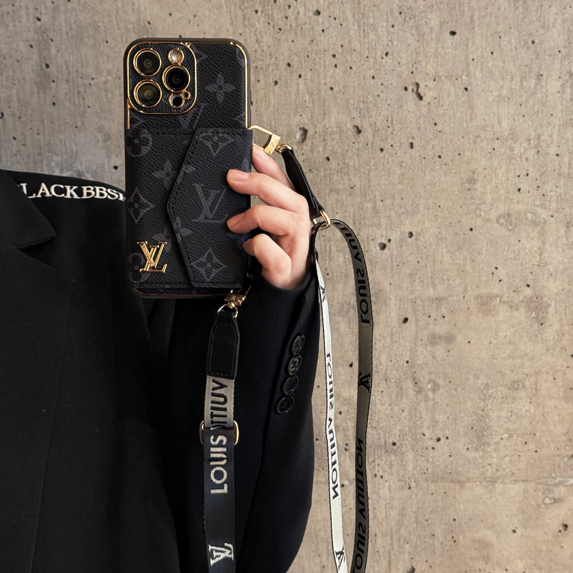 Luxury Monogram Canvas Leather Card Holder iPhone Cases mysite