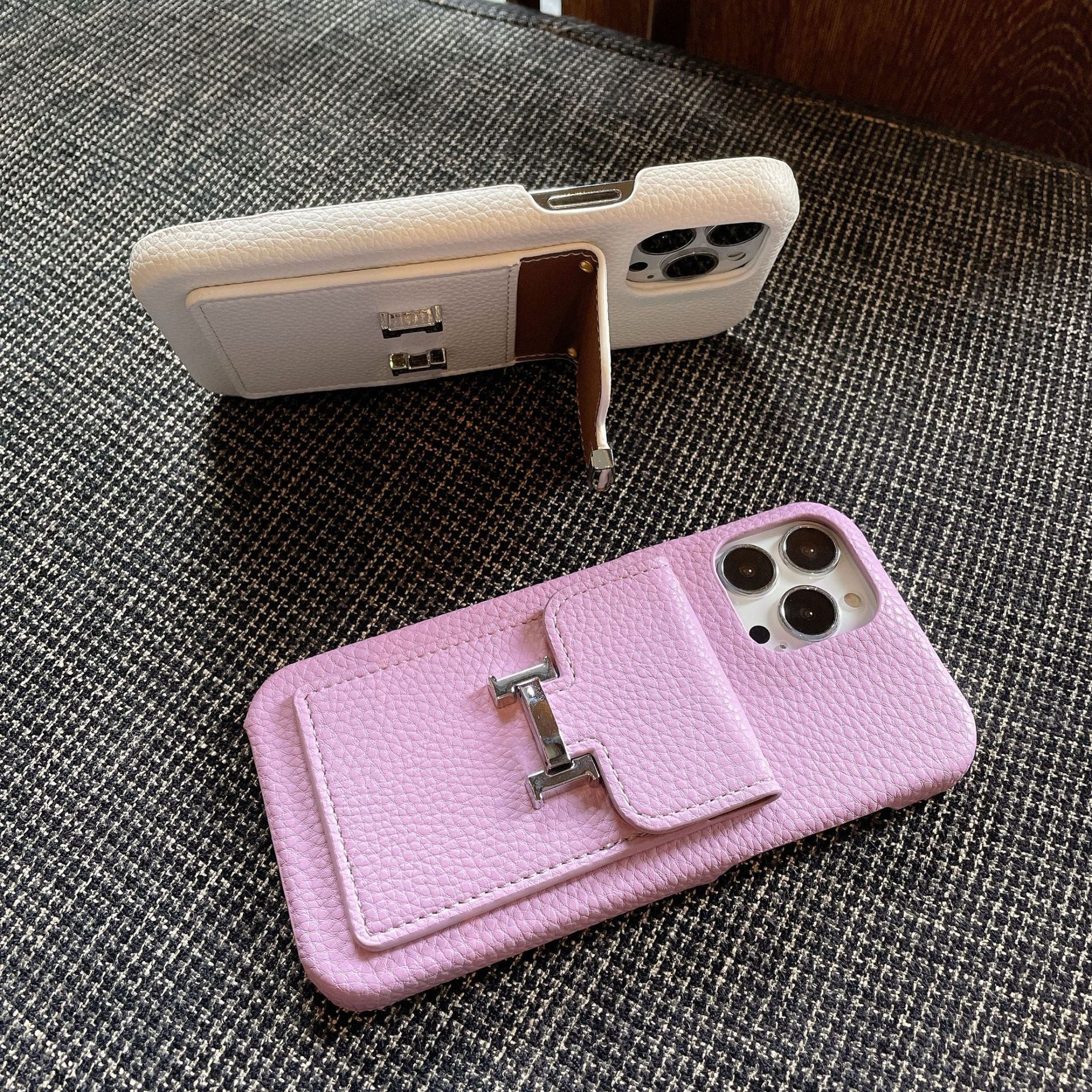 H Card Holder Leather iPhone Case mysite
