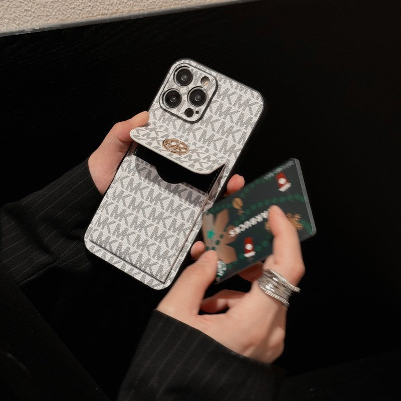 MK Card Bag Gold iPhone Case mysite