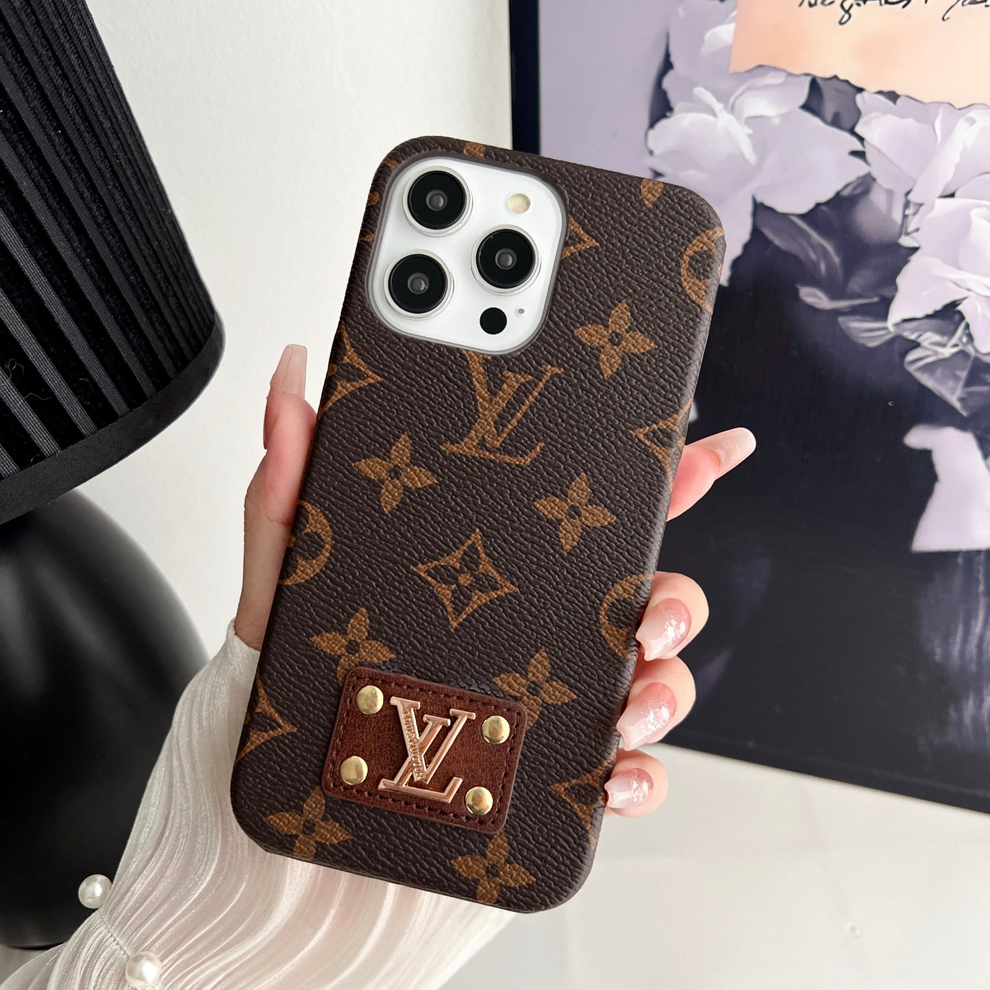 MONOGRAM LEATHER PC HARD BACK CASE FOR IPHONEs mysite