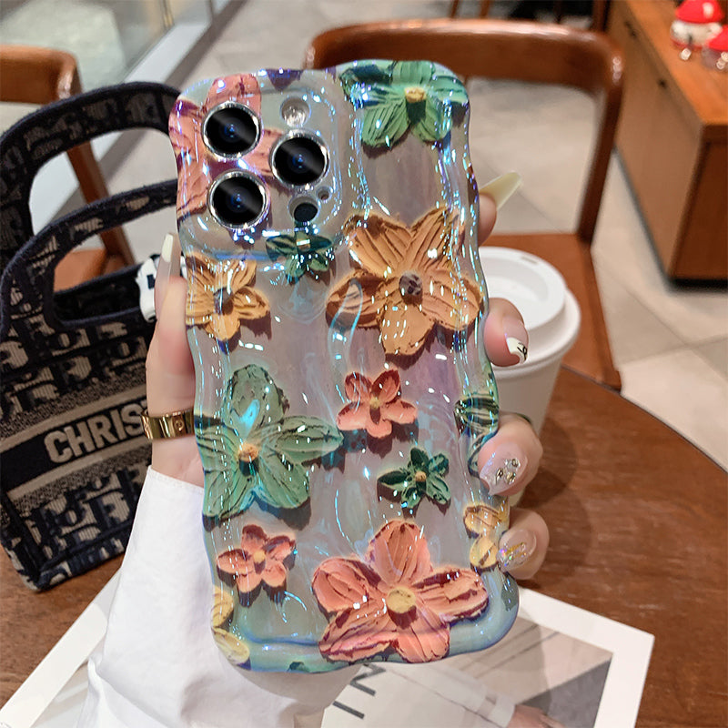 Advanced Sense Oil Painting Flower iPhone Case mysite