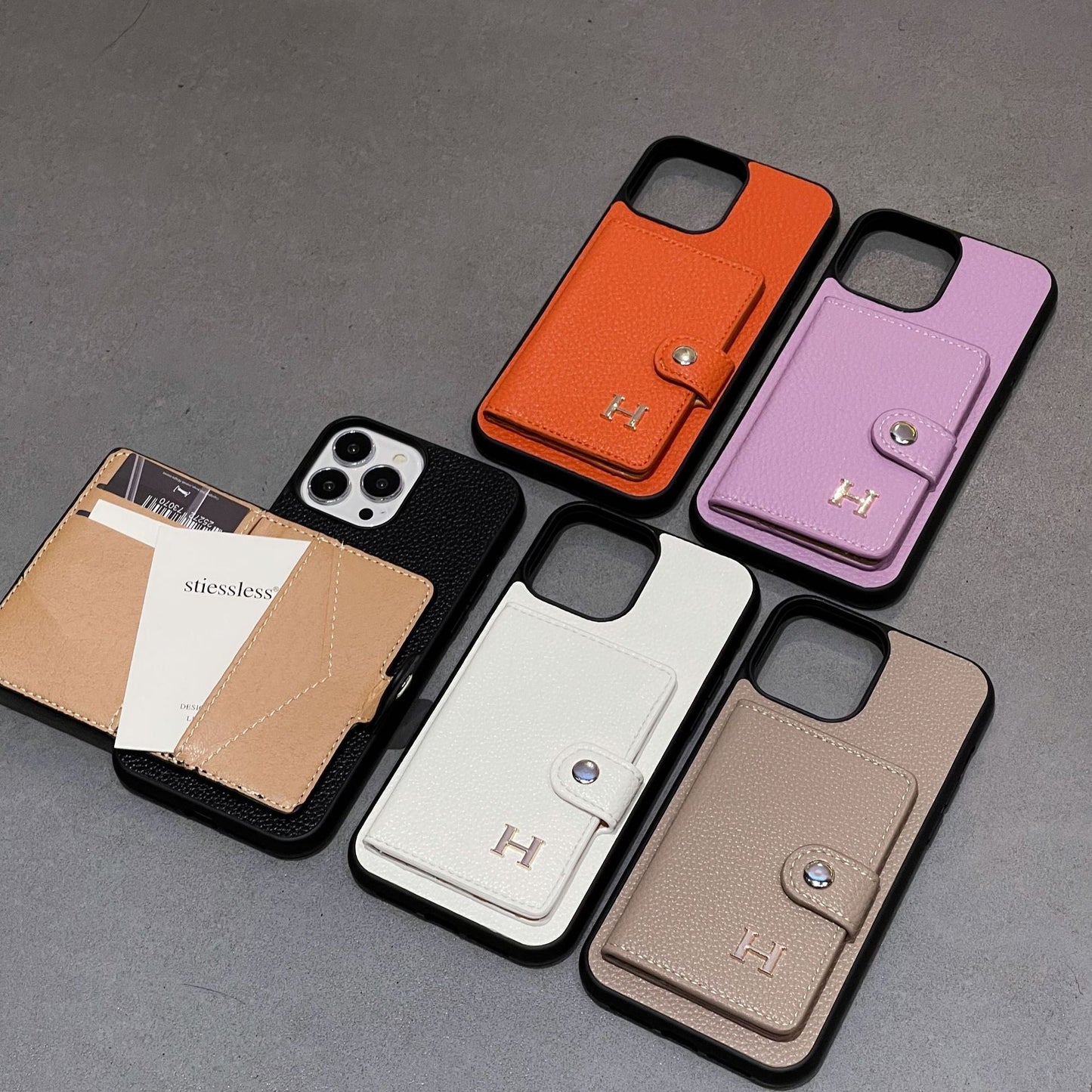H Leather Card Holder iPhone Case mysite