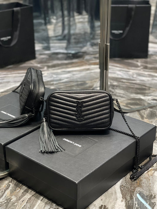 Ysl Loulou Mini Camera Bag 18cm Black mysite