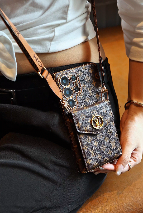 Advanced Leather Samsung Phone Case with Wallet and Strap.s mysite