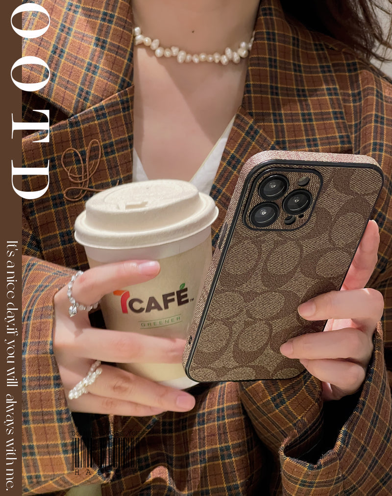 Coach iPhone Case  Coffee -QB240402 mysite