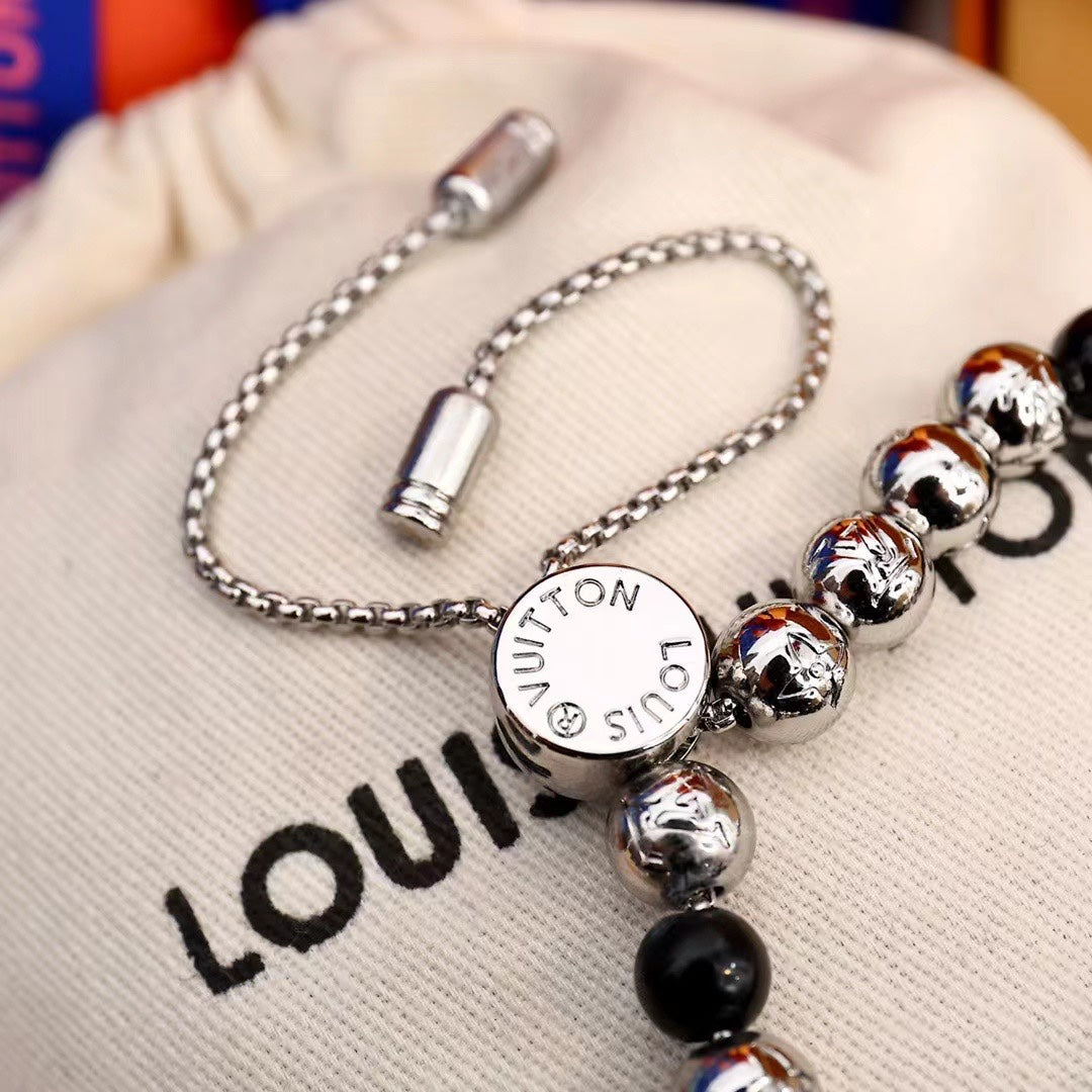 Monogram Adjustable Bead Bracelet mysite