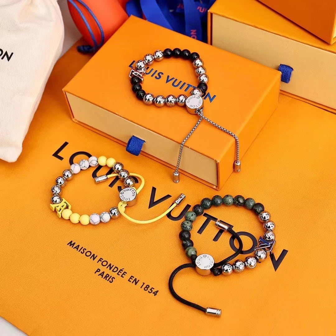 Monogram Adjustable Beads Bracelet mysite