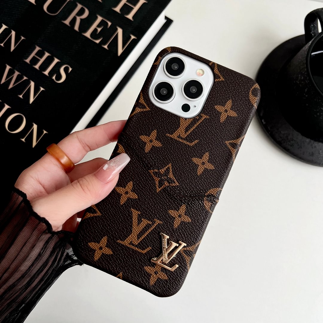 Classic Leather Monogram iPhone Case Card Holders mysite
