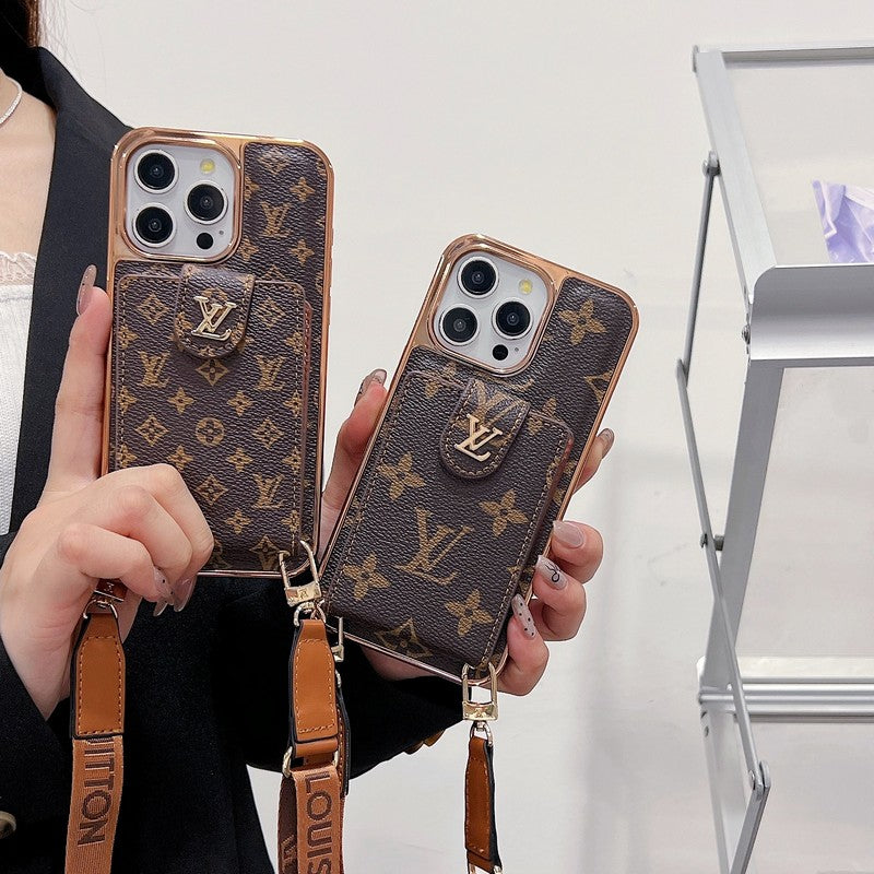 Lou Gold Cover Crossbody iPhone Case mysite