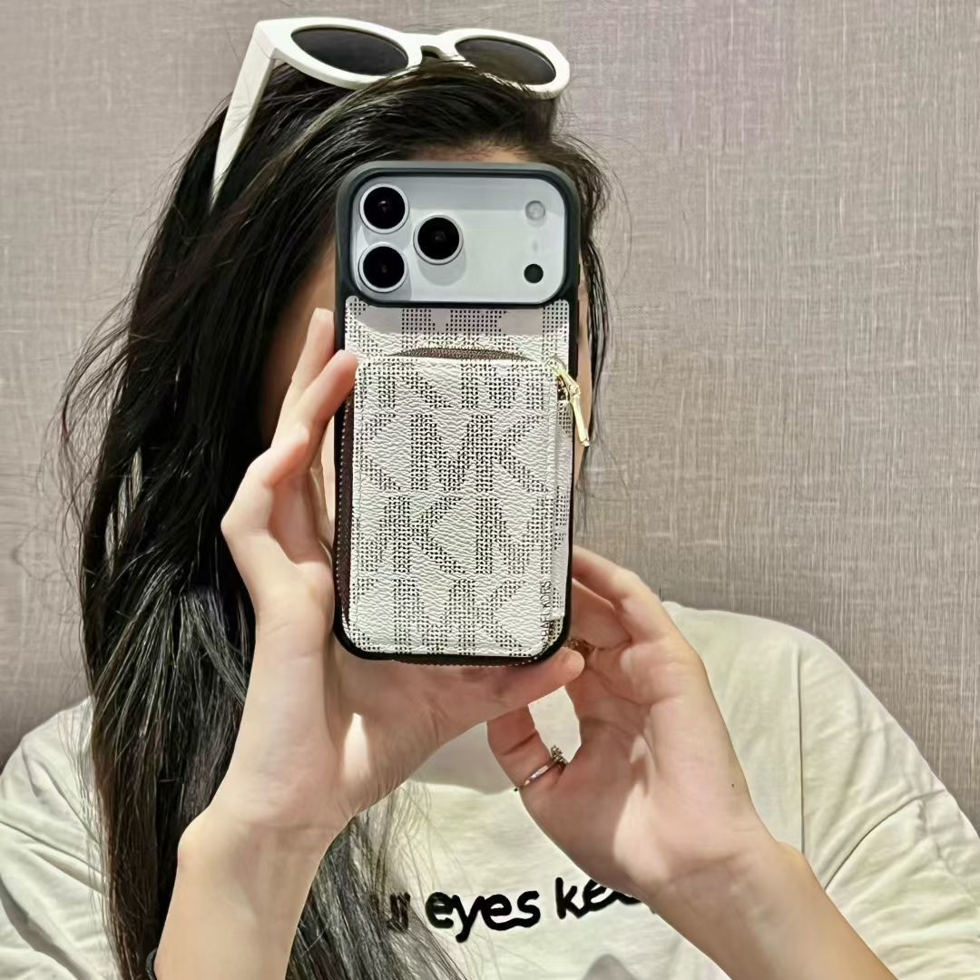 Luxury M-K-Inspired Phone Case with Card Holder For iPhone 17 / 16 / 15 / 14s mysite