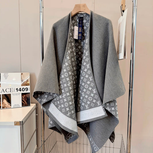 Cashmere Embossed Cape mysite