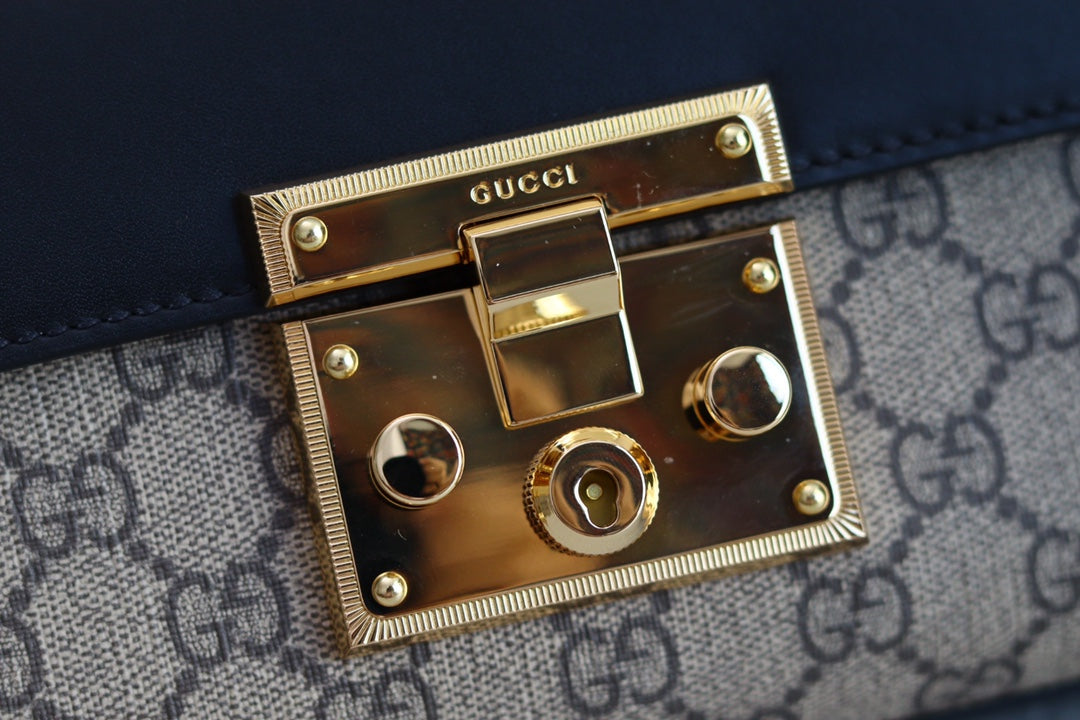 Gucci Padlock 20 Ophidia Leather Black 20 x 9 x 14cm mysite