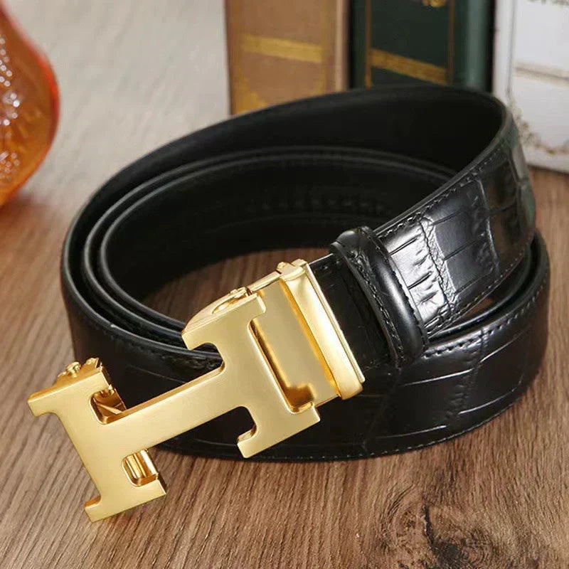 3 Colors Classic Buckle Leather Belt mysite