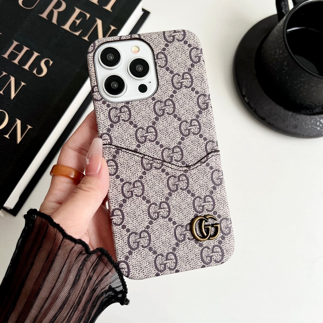 Classic Leather Monogram iPhone Case Card Holders mysite