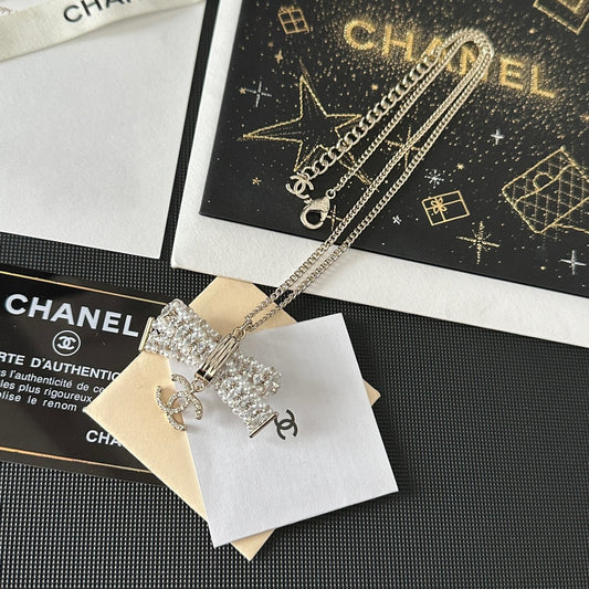 Diamond Bow Pendant Necklace mysite