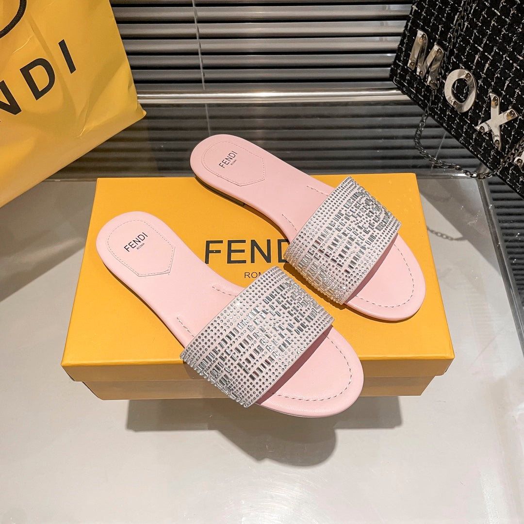 Full Diamond Flat Slippers mysite