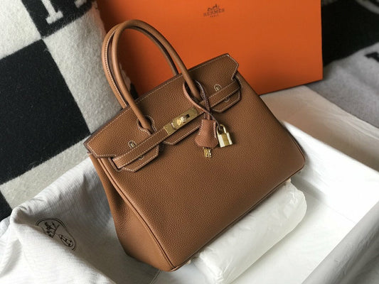 Hermes HMS Handle Bag 30cm Brown mysite