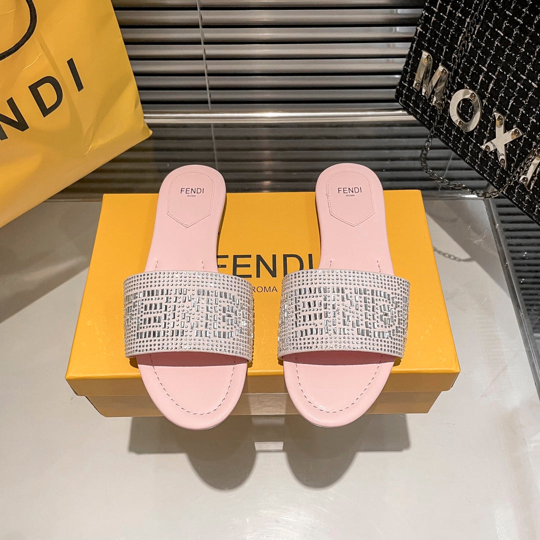 Full Diamond Flat Slippers mysite