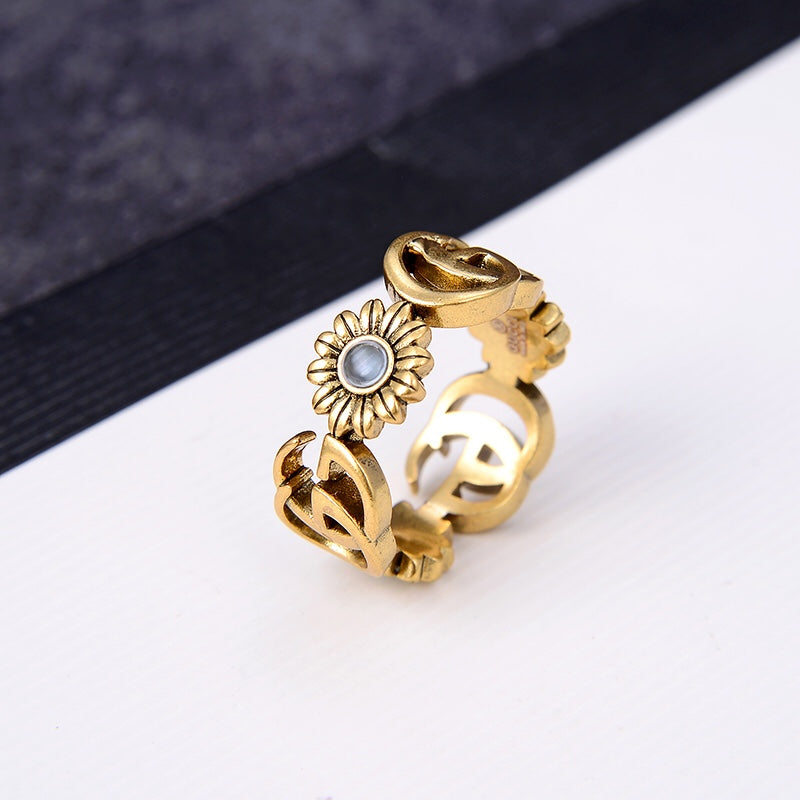 Double G flower ring mysite
