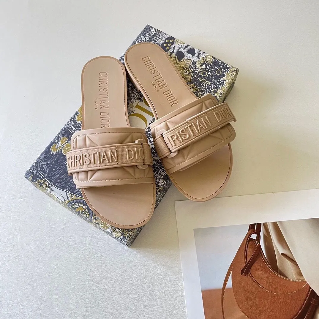Solid Color Velcro Slippers mysite