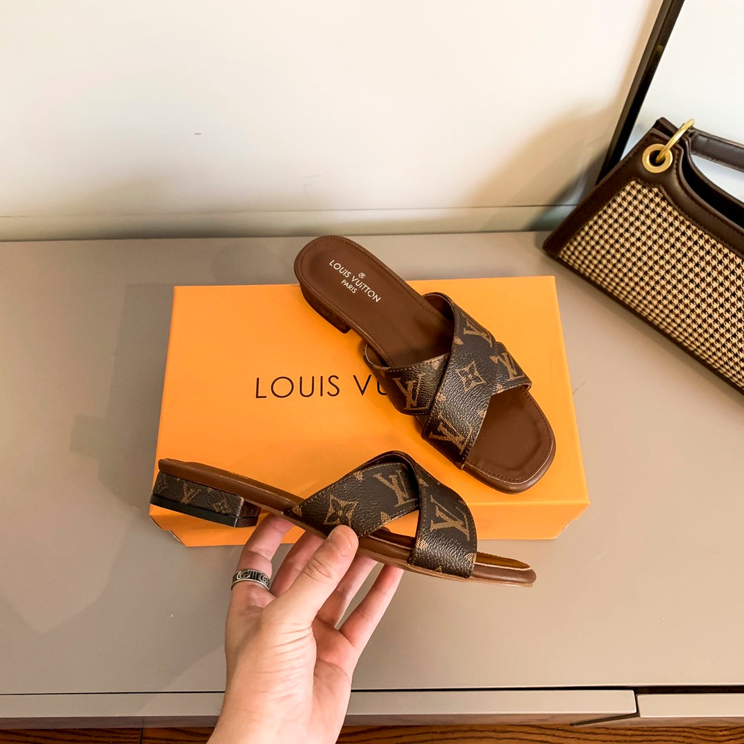 Cross Strap Flat Sandals mysite