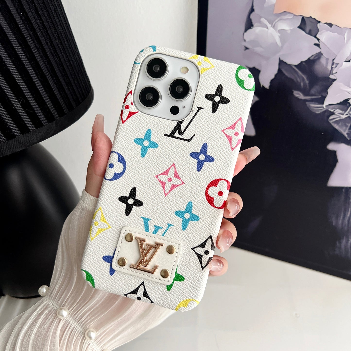 MONOGRAM LEATHER PC HARD BACK CASE FOR IPHONEs mysite