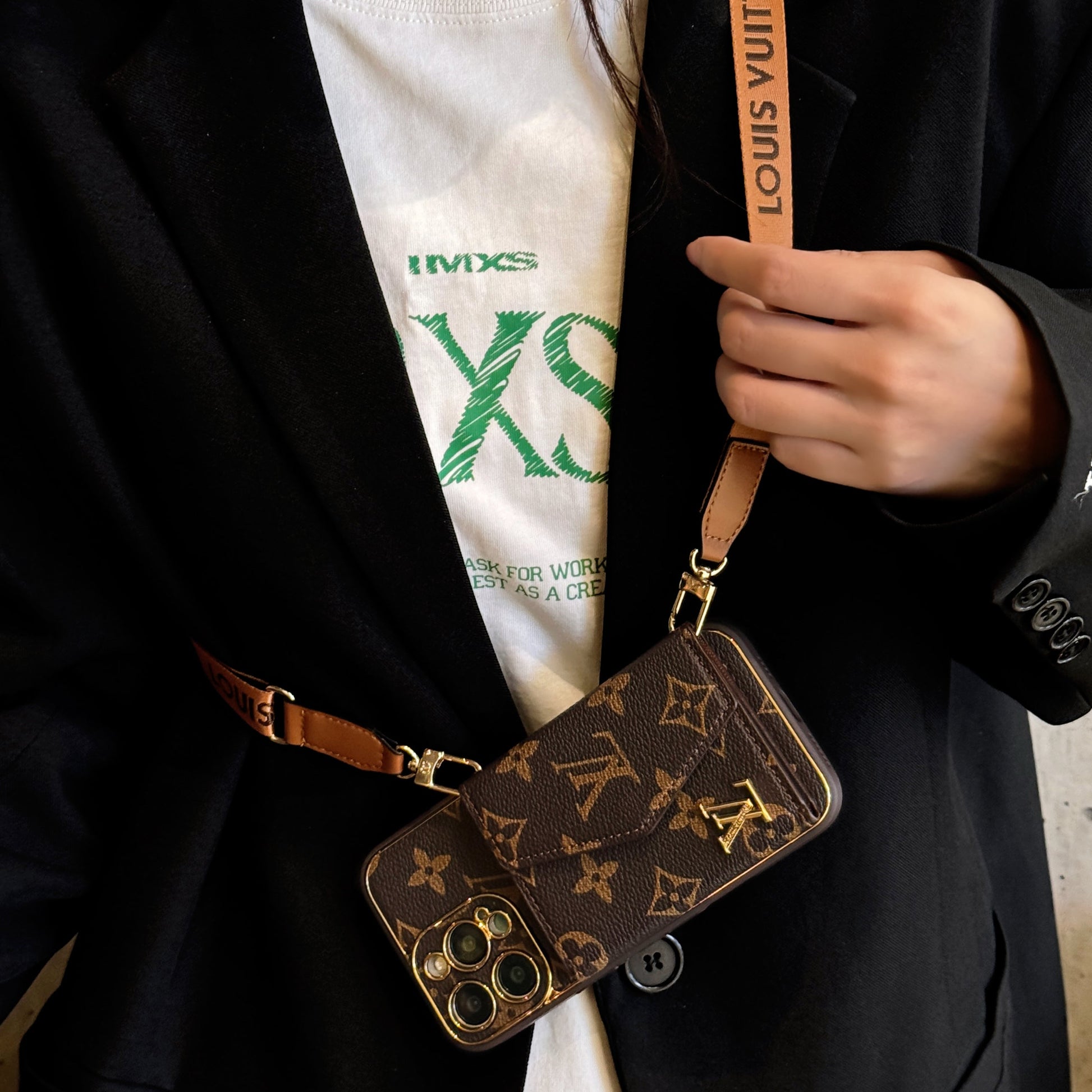 Luxury Monogram Canvas Leather Card Holder iPhone Cases mysite