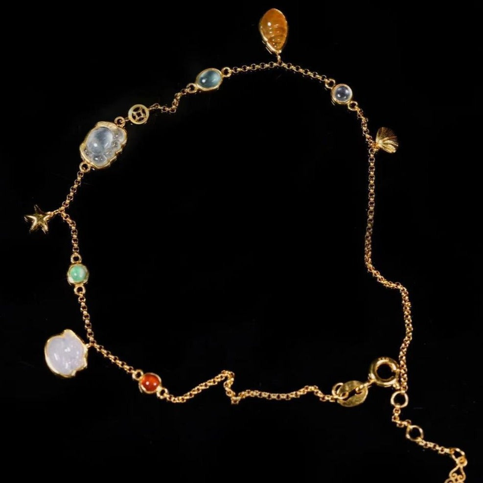 Ocean-Inspired Dainty Shell Anklet – Summer Boho Beach Charm Jewelry accessories mysite