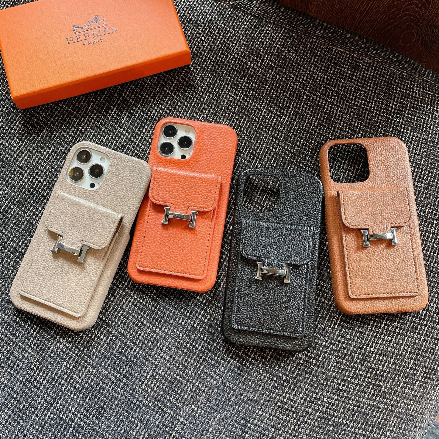 H Card Holder Leather iPhone Case mysite