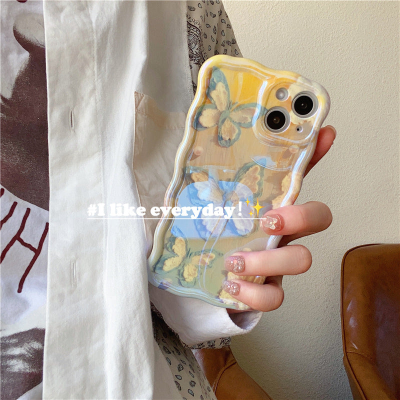 Oil Painting Gradient Butterfly iPhone Case mysite