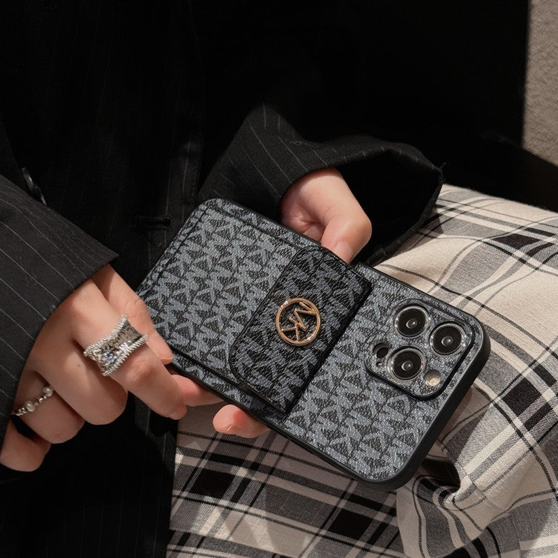MK Card Bag Gold iPhone Case mysite