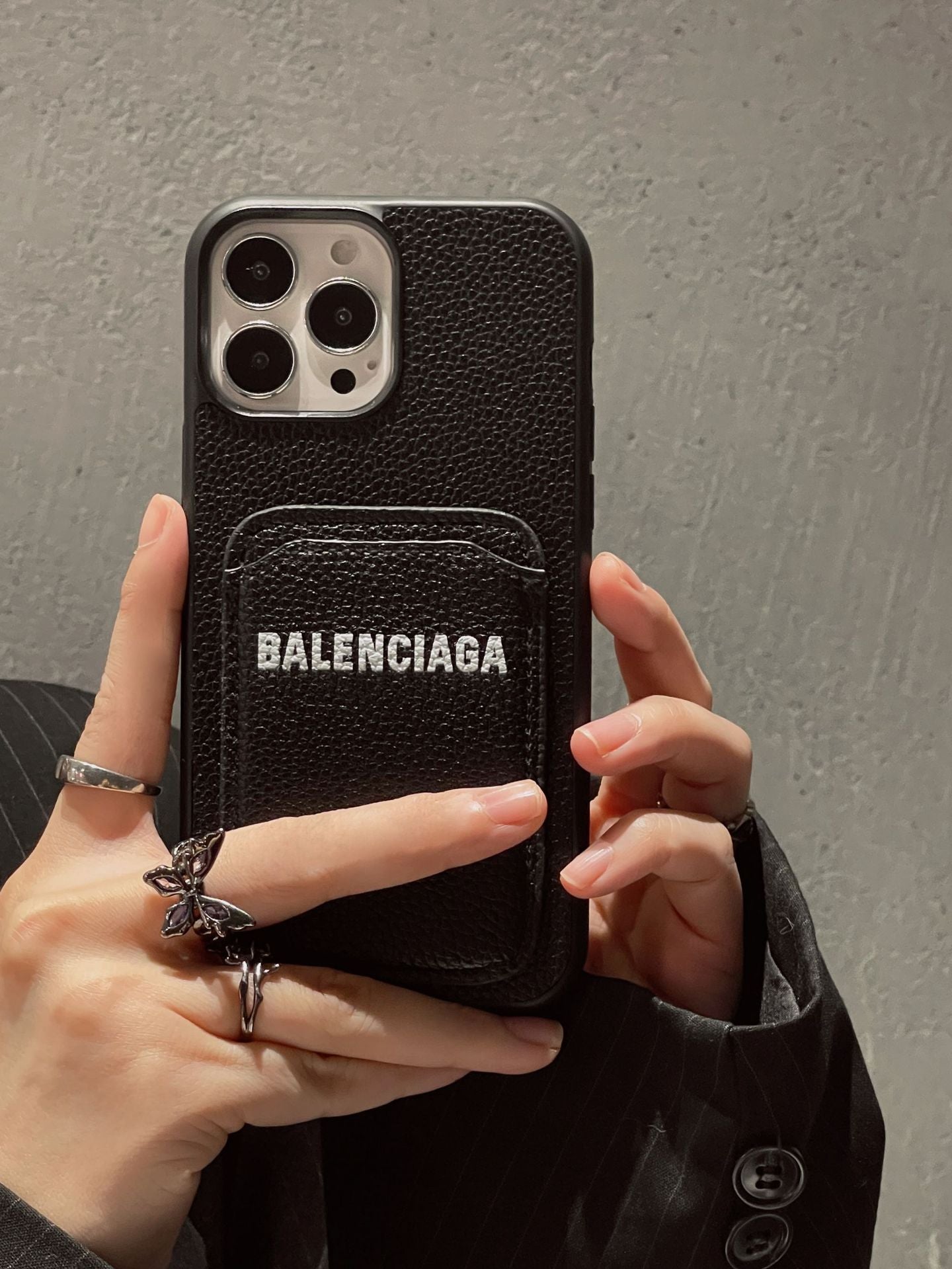 BB Card Holder Leather iPhone Case mysite
