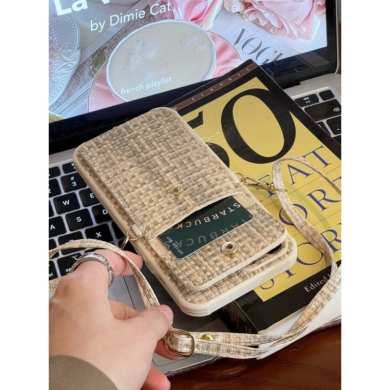 Pra Weave Card Bag Crossbody iPhone Case mysite